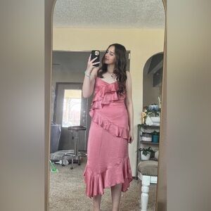 Pink Steve Madden Asymmetrical Dress